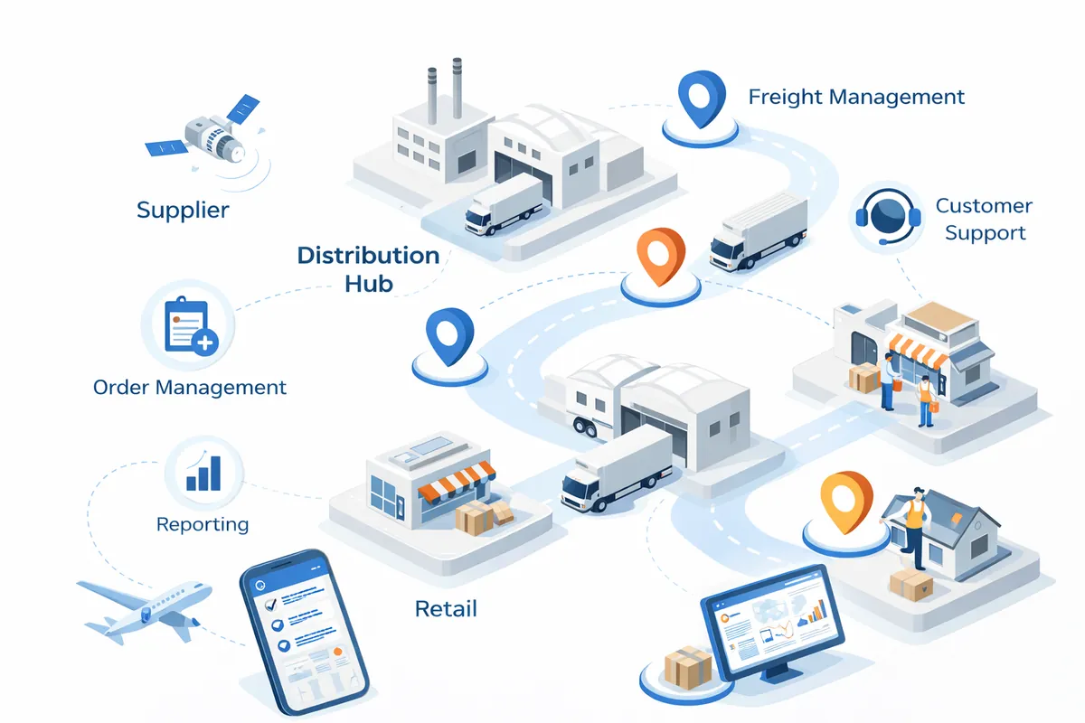 iLogitix transport management dashboard